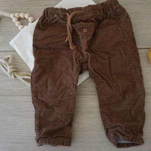 Baby Winter Pants, 9 to 12 Months, Double layered, H&M, Brown colour